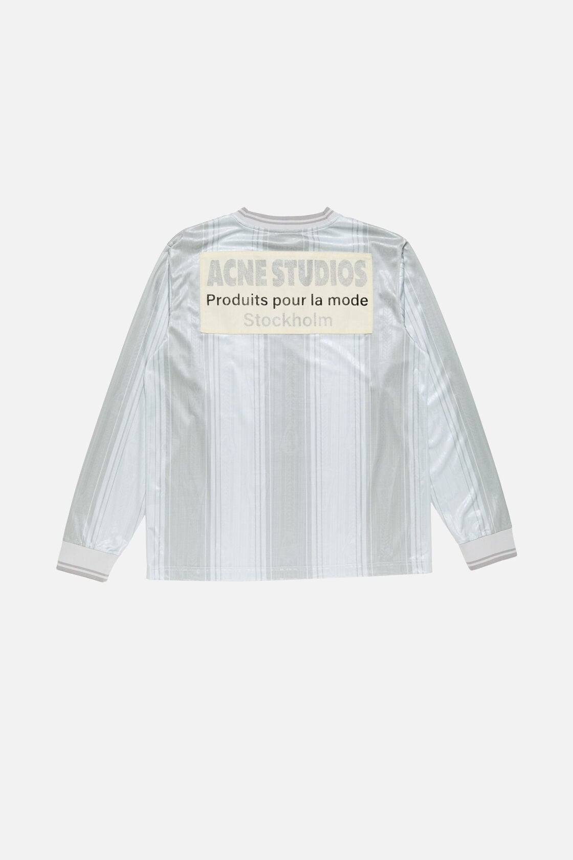 Acne Studios Logo sports jersey top - Grey