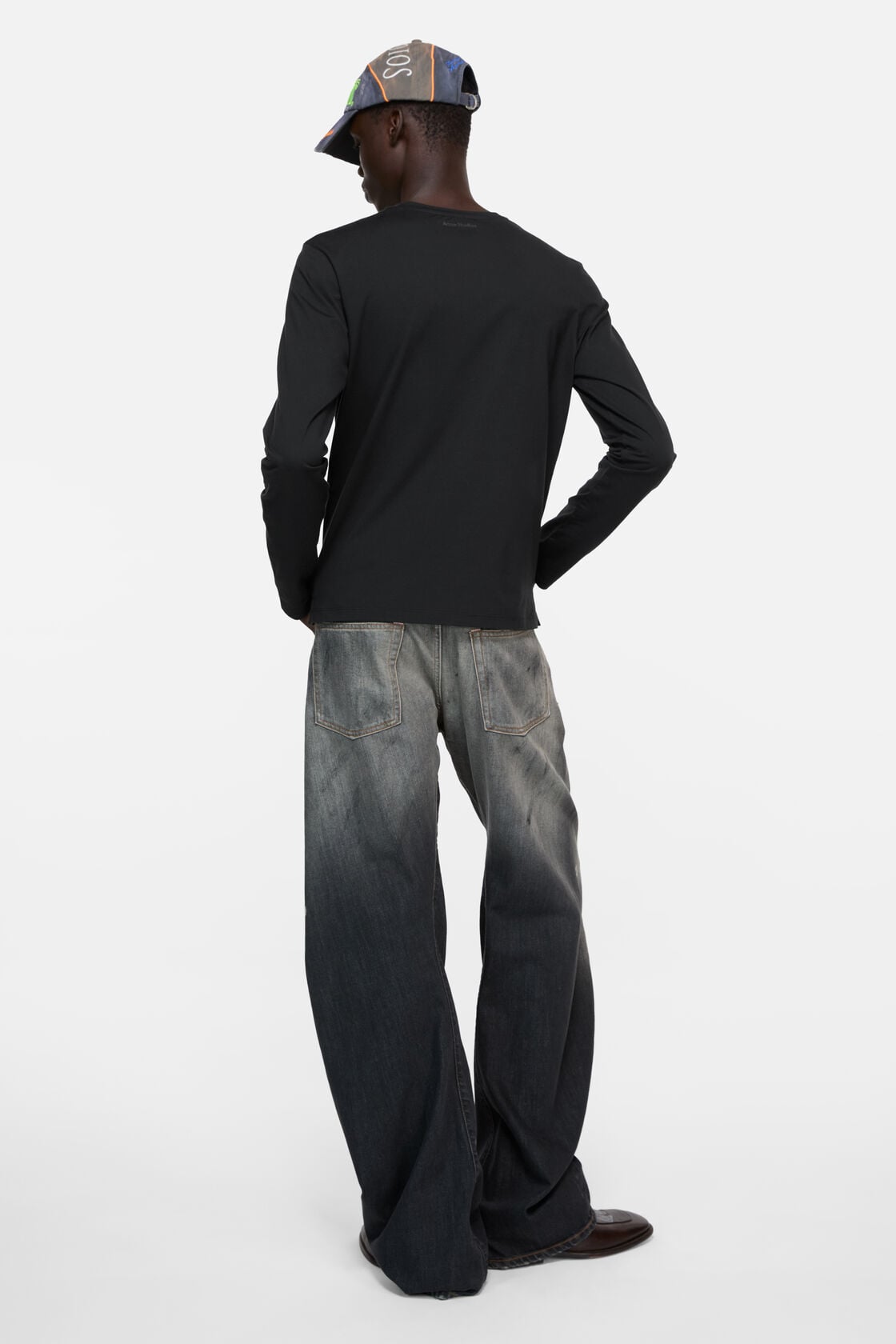 Acne Studios Face logo t-shirt - Black