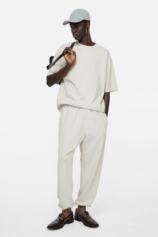 Acne Studios Rubber logo t-shirt - Light taupe