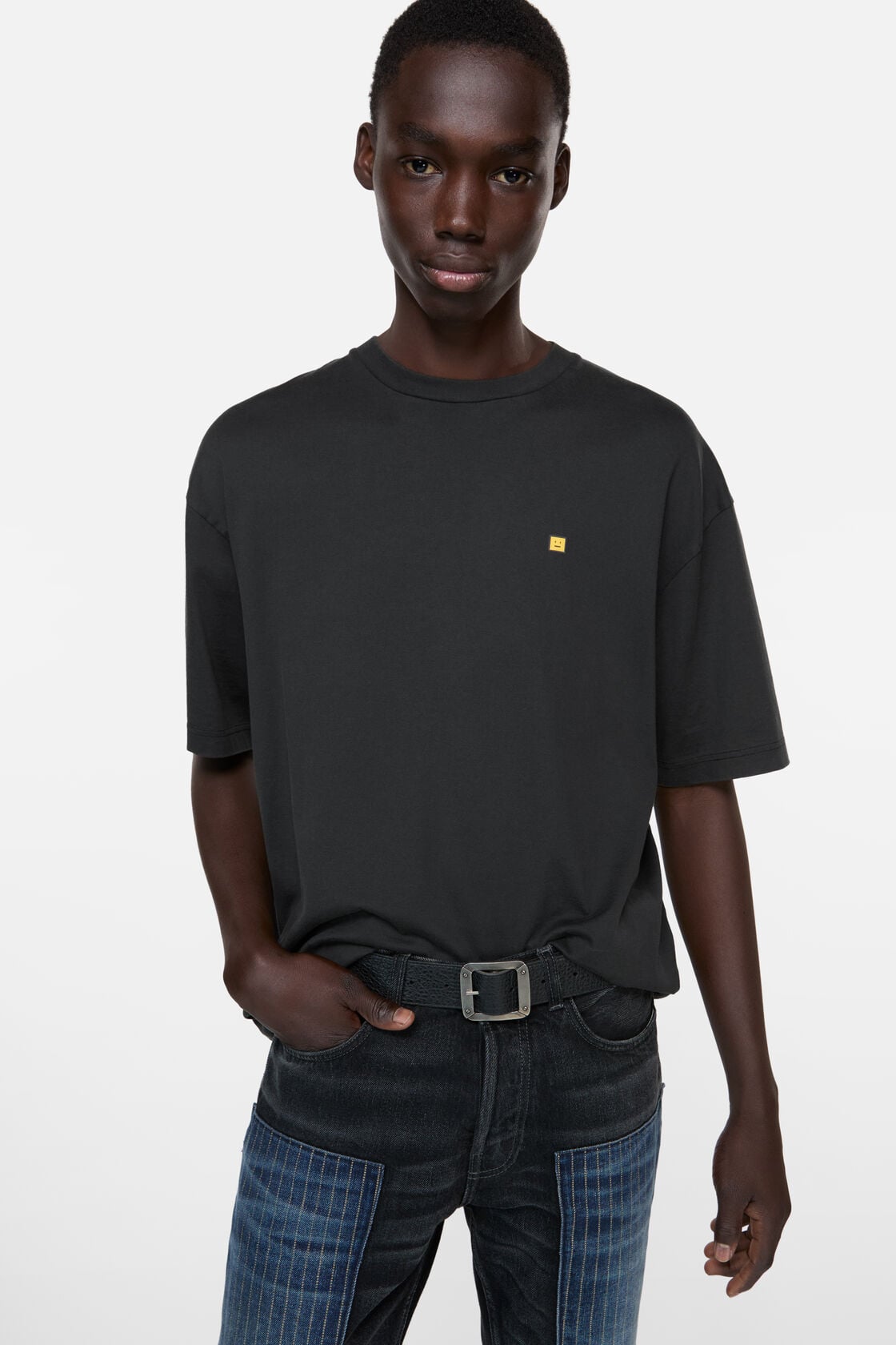 Acne Studios Logo t-shirt - relaxed fit - Faded black