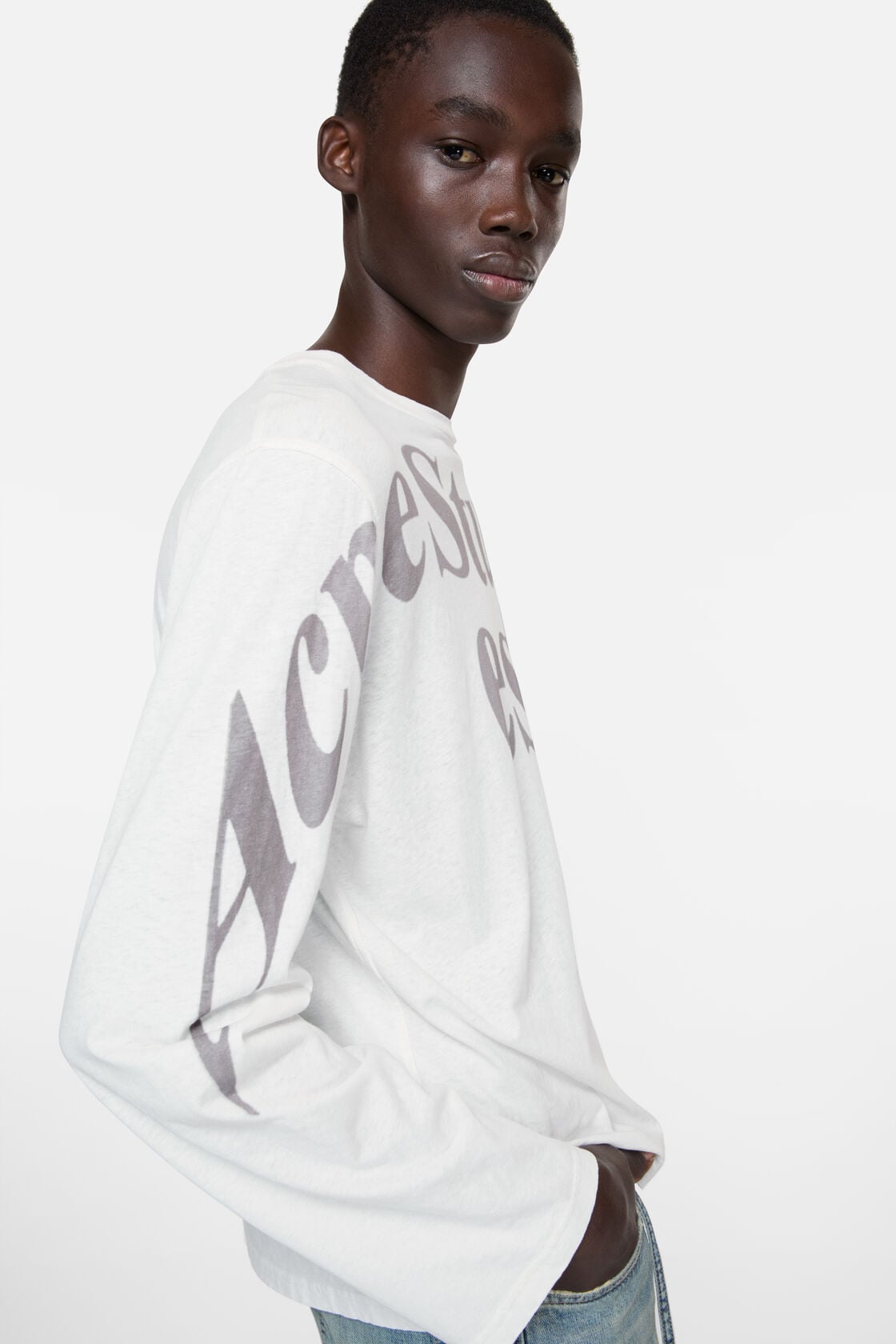Acne Studios Relaxed graphic t-shirt - Off white