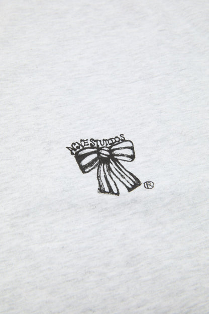 Acne Studios Bow logo t-shirt - Pale Grey Melange