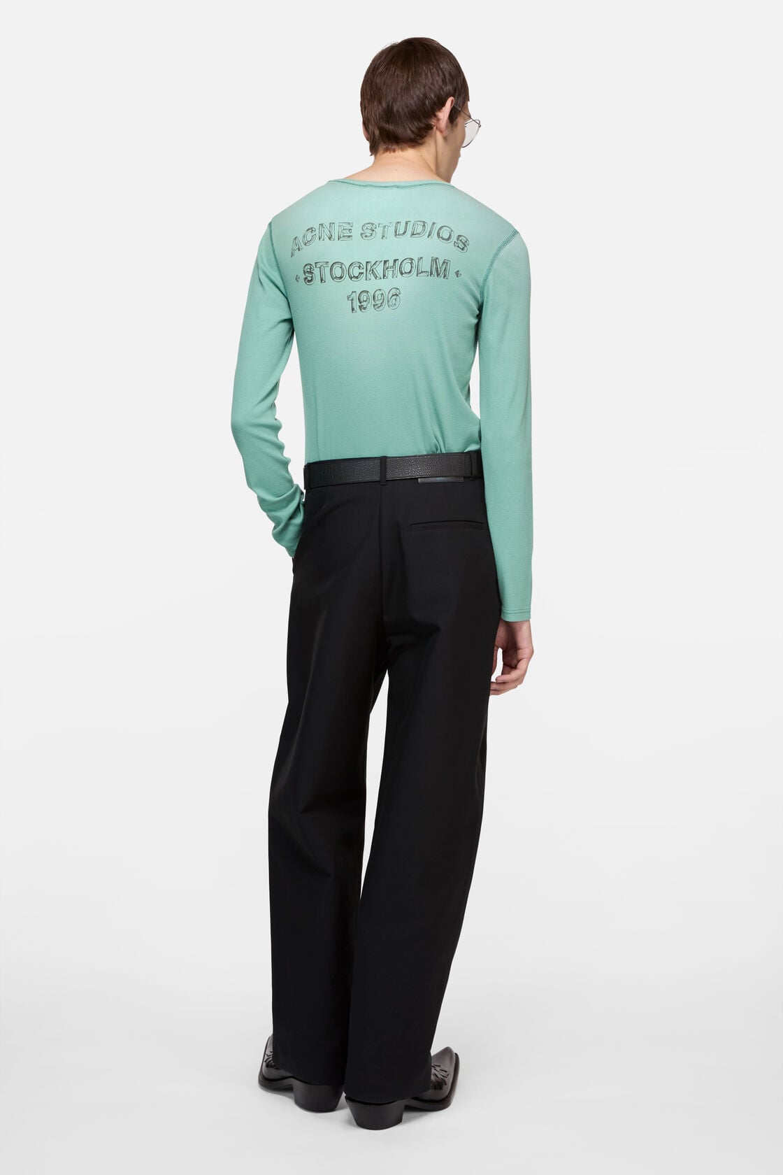 Acne Studios Sprayed logo t-shirt - Mint green