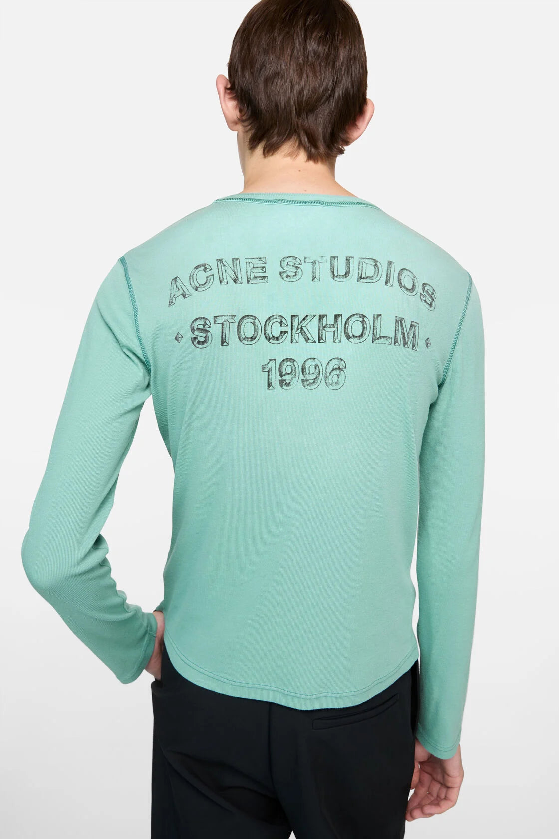 Acne Studios Sprayed logo t-shirt - Mint green