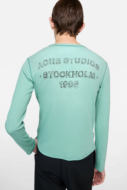 Acne Studios Sprayed logo t-shirt - Mint green