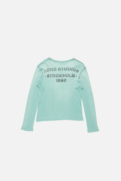 Acne Studios Sprayed logo t-shirt - Mint green