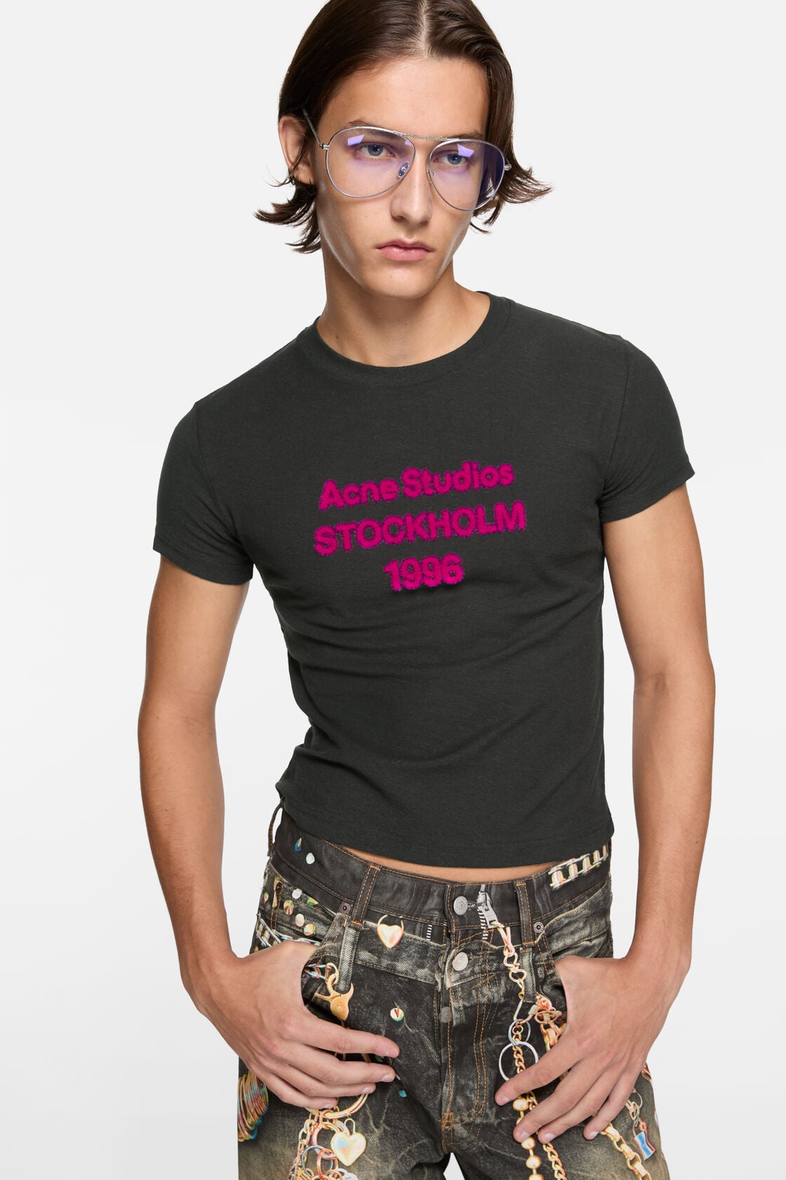 Acne Studios 1996 logo t-shirt - Black