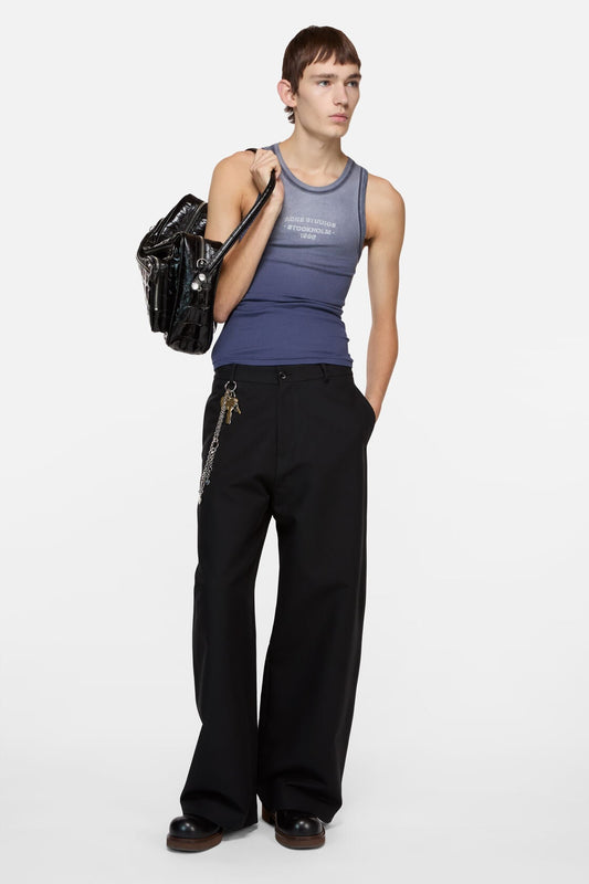 Acne Studios Sprayed logo tank top - Navy