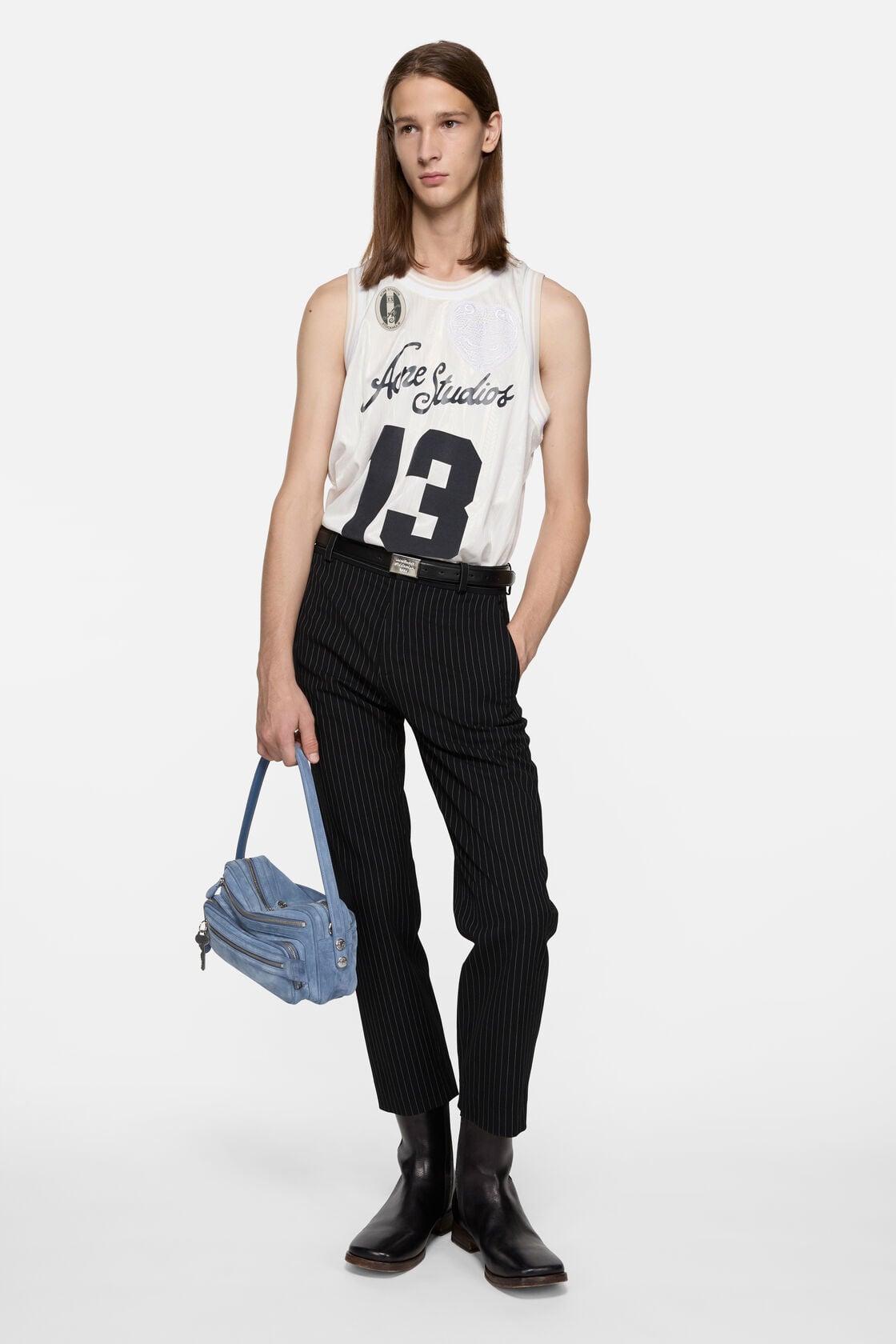 Acne Studios Sports jersey tank top - White