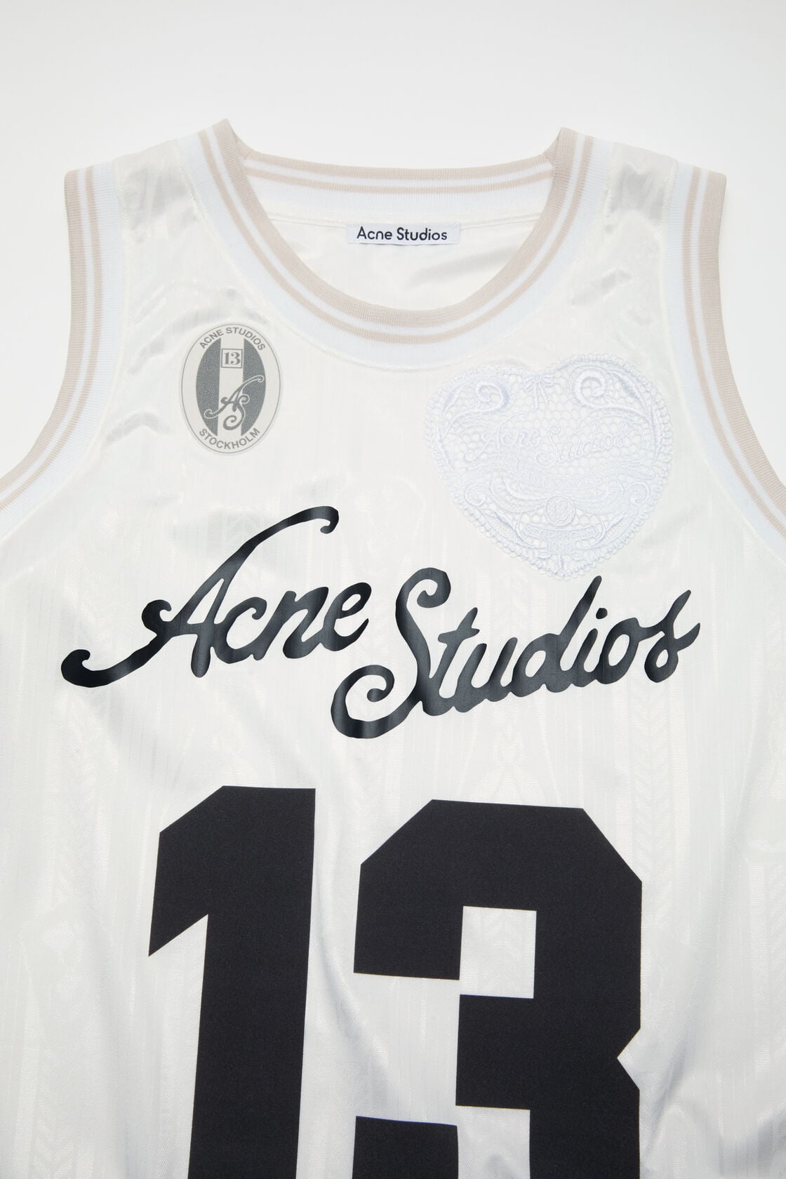 Acne Studios Sports jersey tank top - White