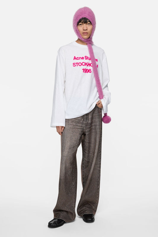 Acne Studios Logo t-shirt - relaxed fit - Off white