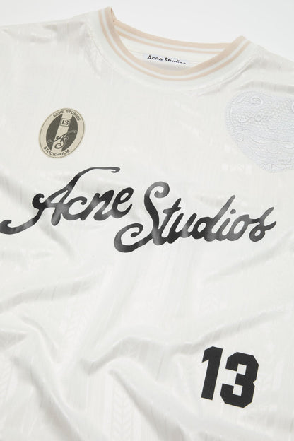 Acne Studios Logo sports jersey top - White