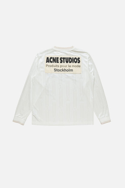 Acne Studios Logo sports jersey top - White