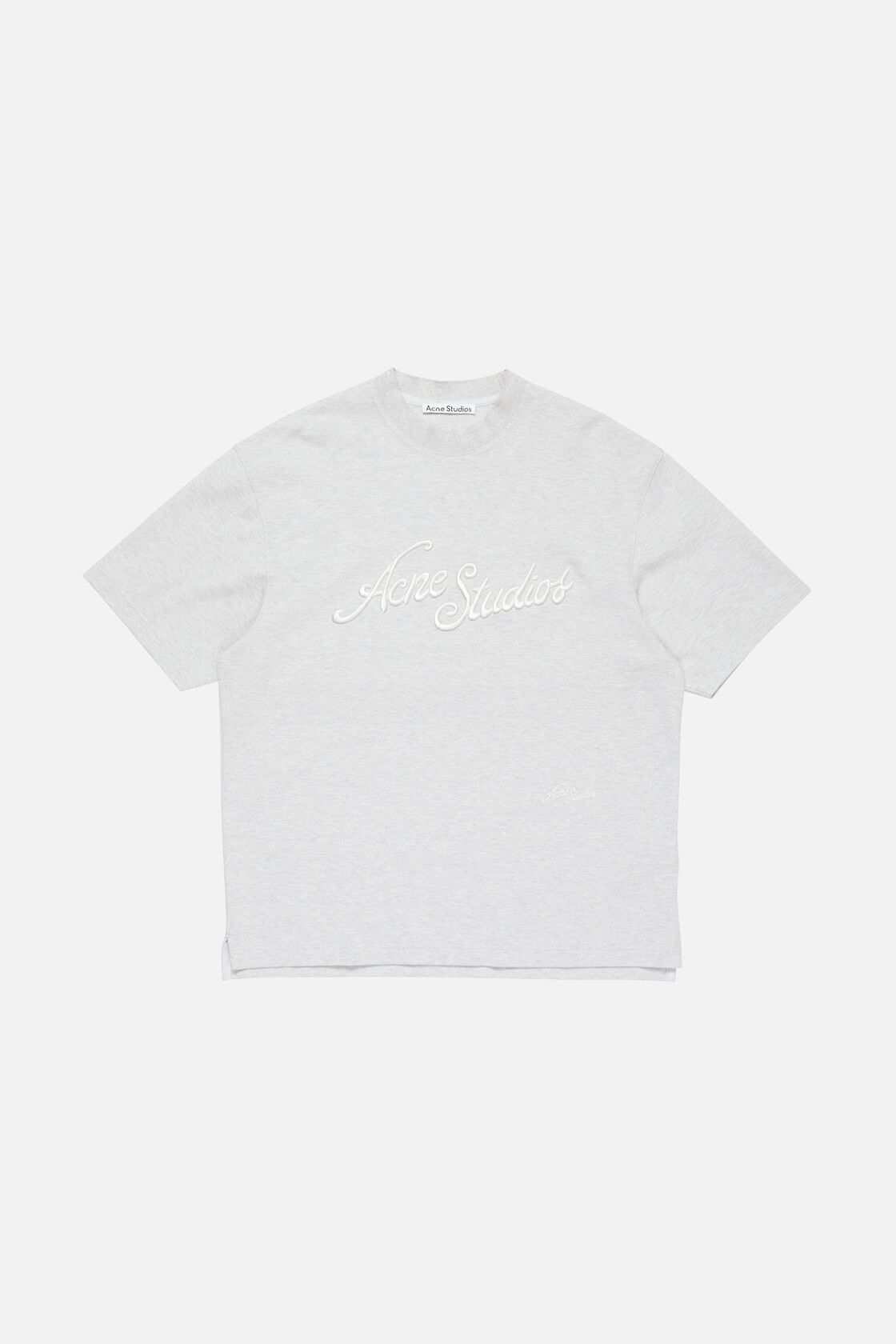 Acne Studios Logo t-shirt - Relaxed fit - Pale Grey Melange
