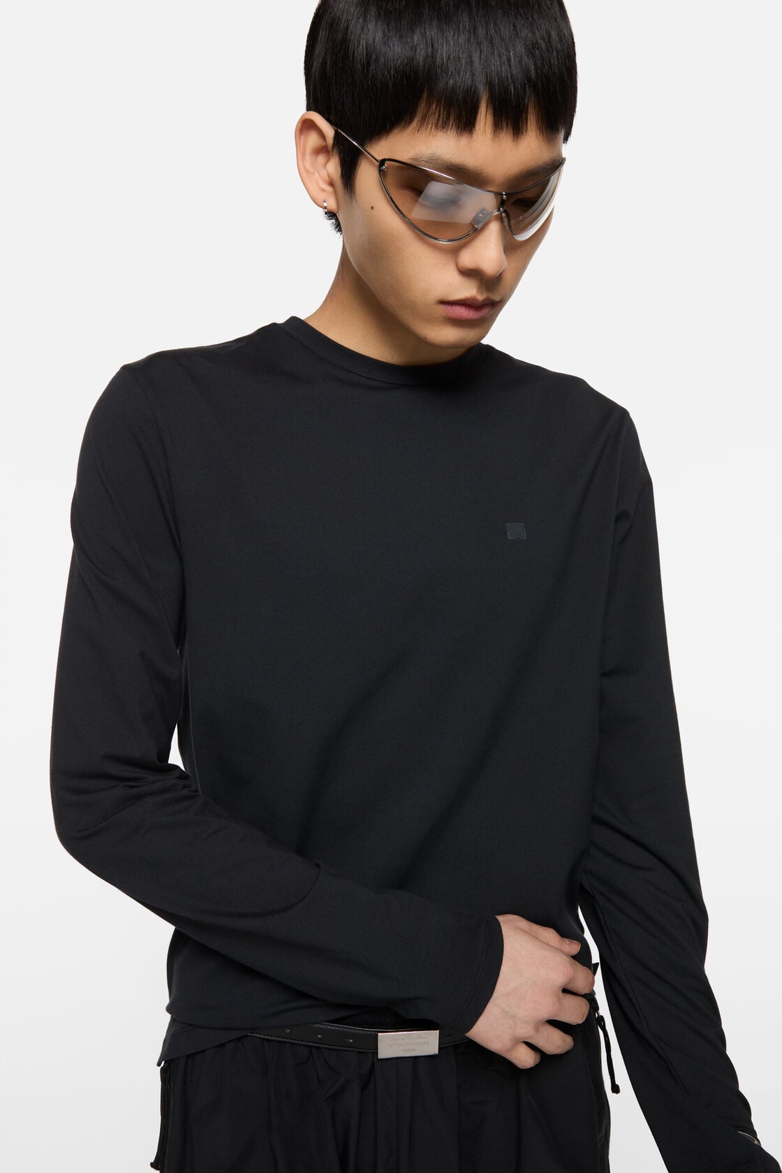 Acne Studios Long sleeve t-shirt - regular fit - Black