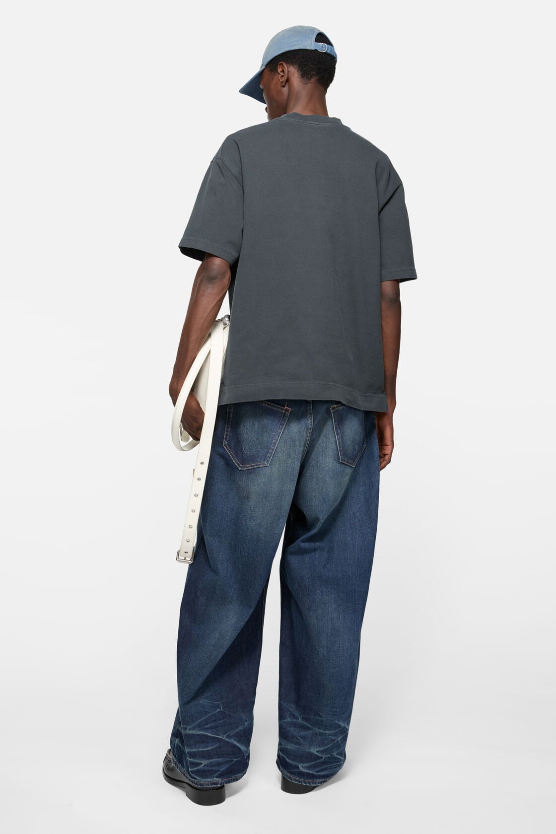 Acne Studios Embroidered logo t-shirt - Faded black