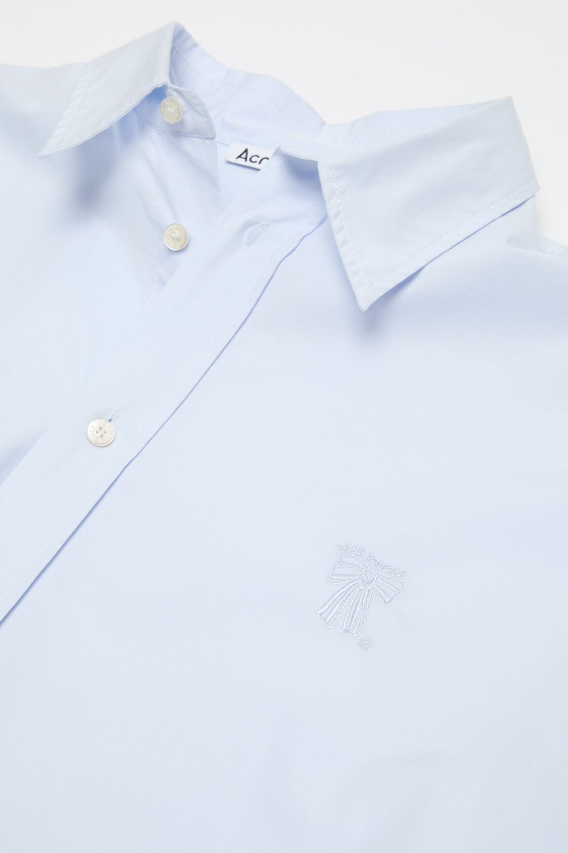 Acne Studios Button-up shirt with logo - Ice blue