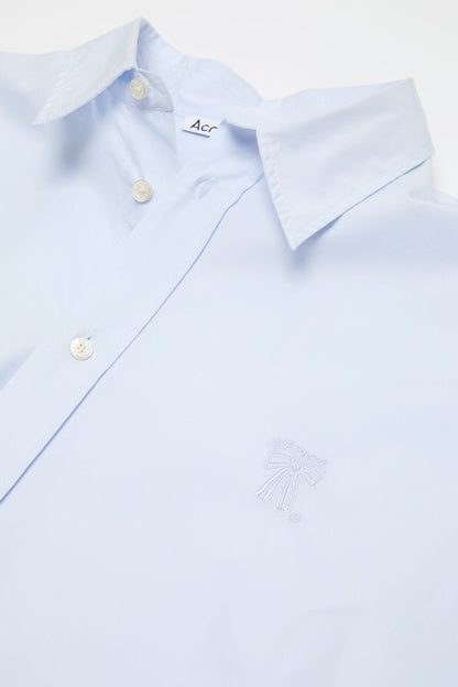 Acne Studios Button-up shirt with logo - Ice blue