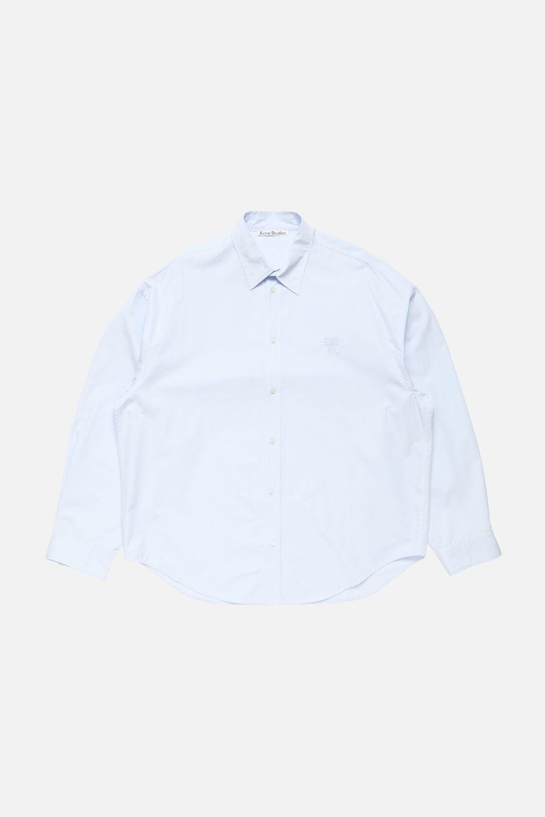 Acne Studios Button-up shirt with logo - Ice blue