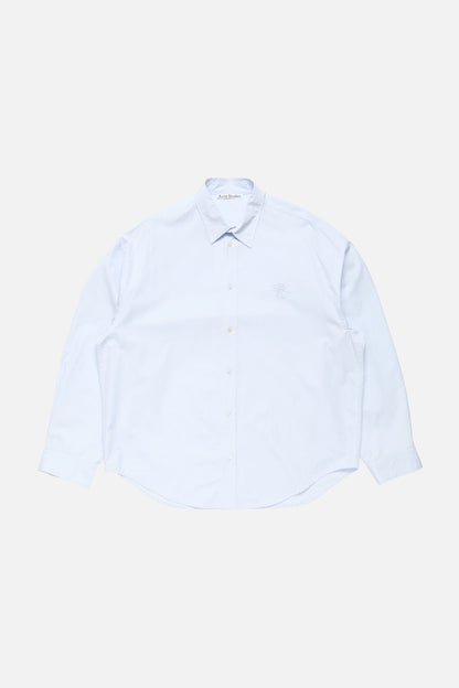 Acne Studios Button-up shirt with logo - Ice blue