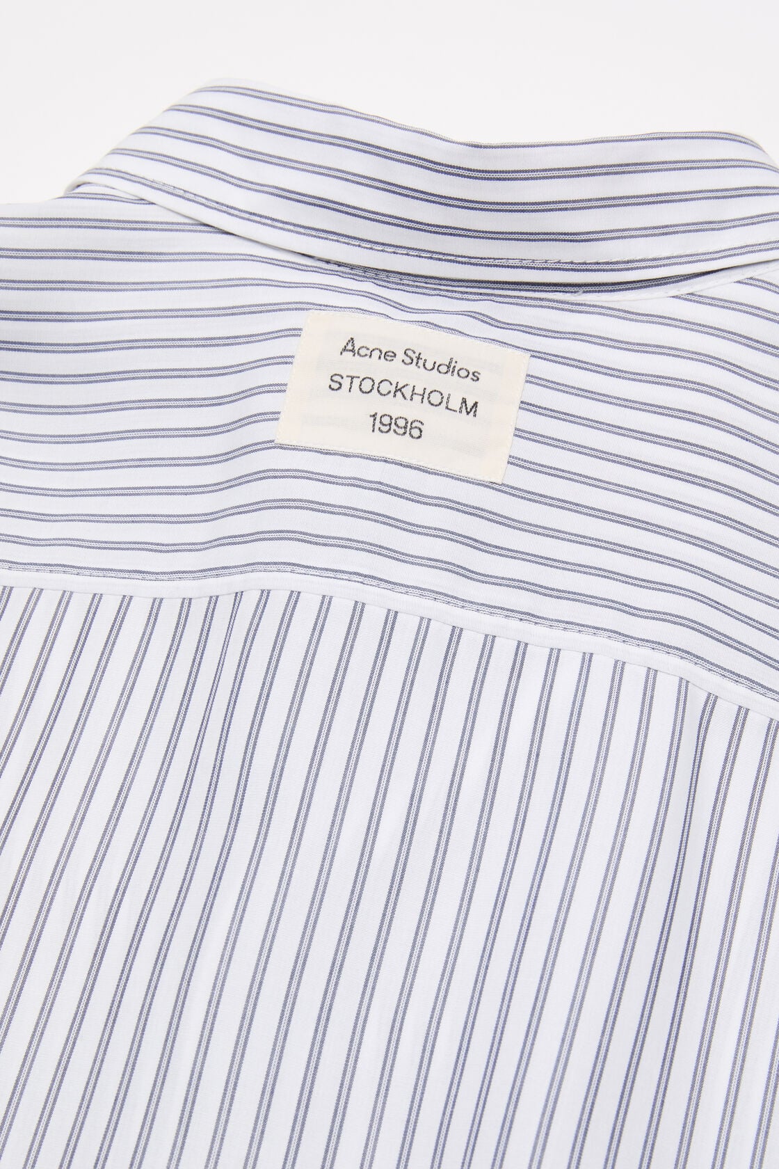 Acne Studios Striped button-up shirt - White/navy