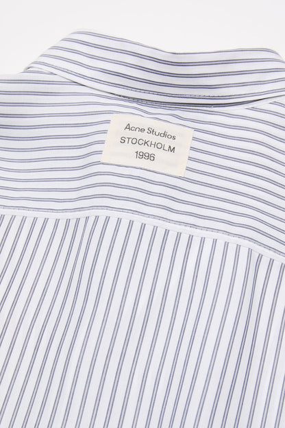 Acne Studios Striped button-up shirt - White/navy