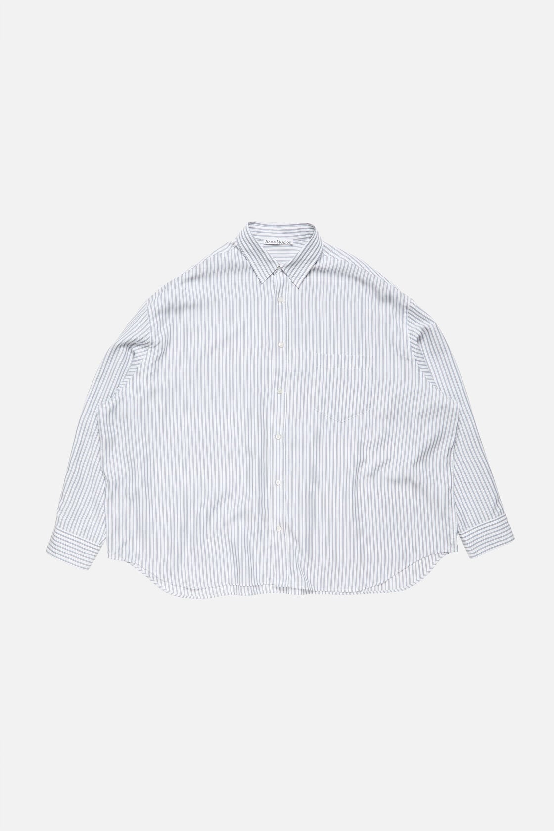 Acne Studios Striped button-up shirt - White/navy