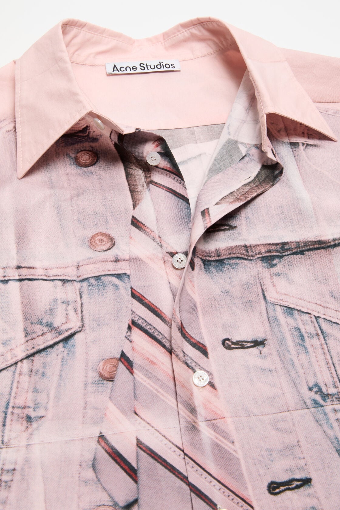 Acne Studios Printed button-up shirt - Pink