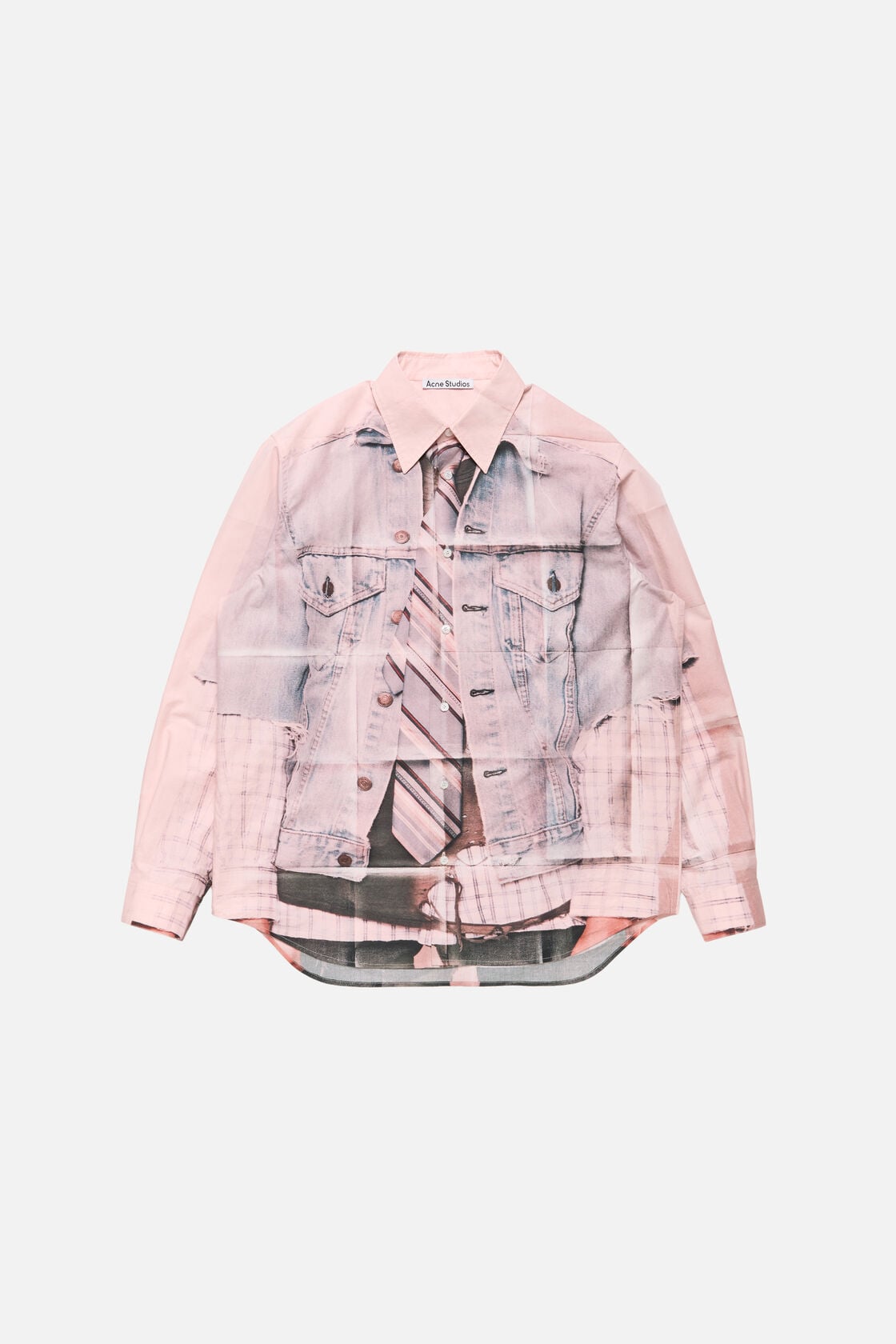 Acne Studios Printed button-up shirt - Pink