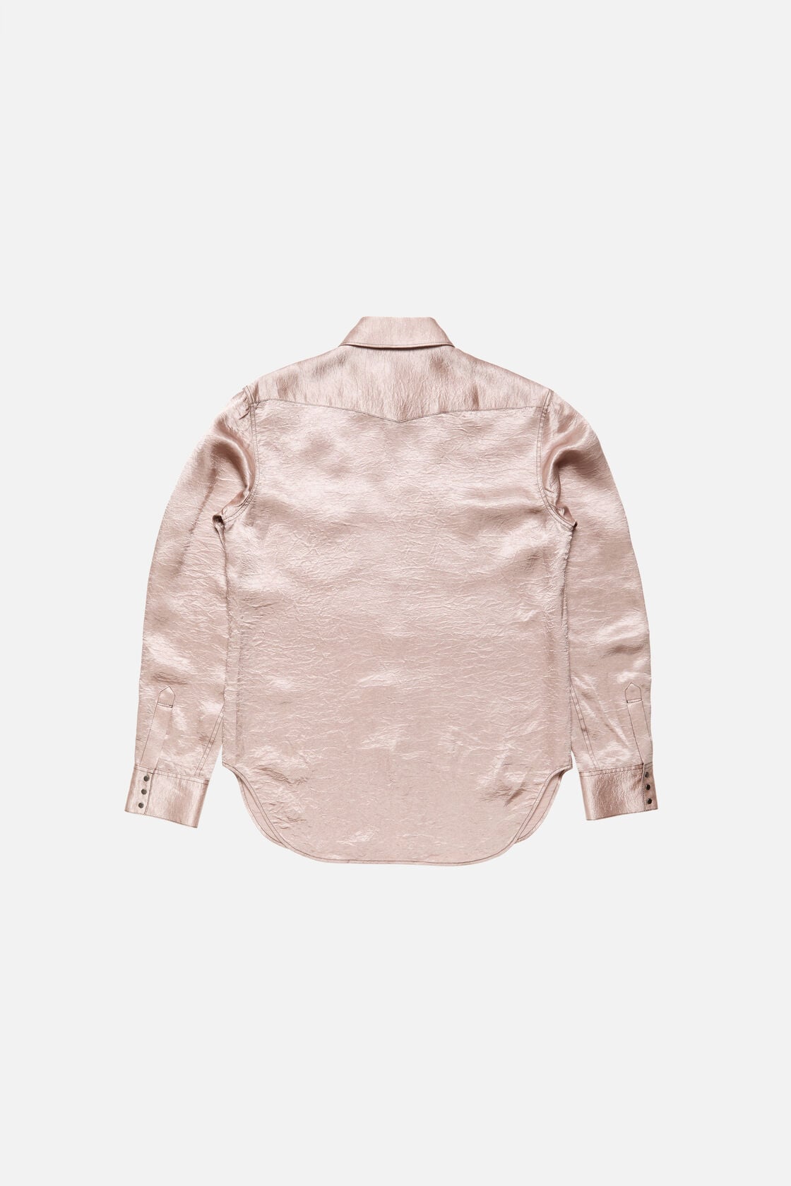 Acne Studios Textured satin button-up shirt - Dusty pink