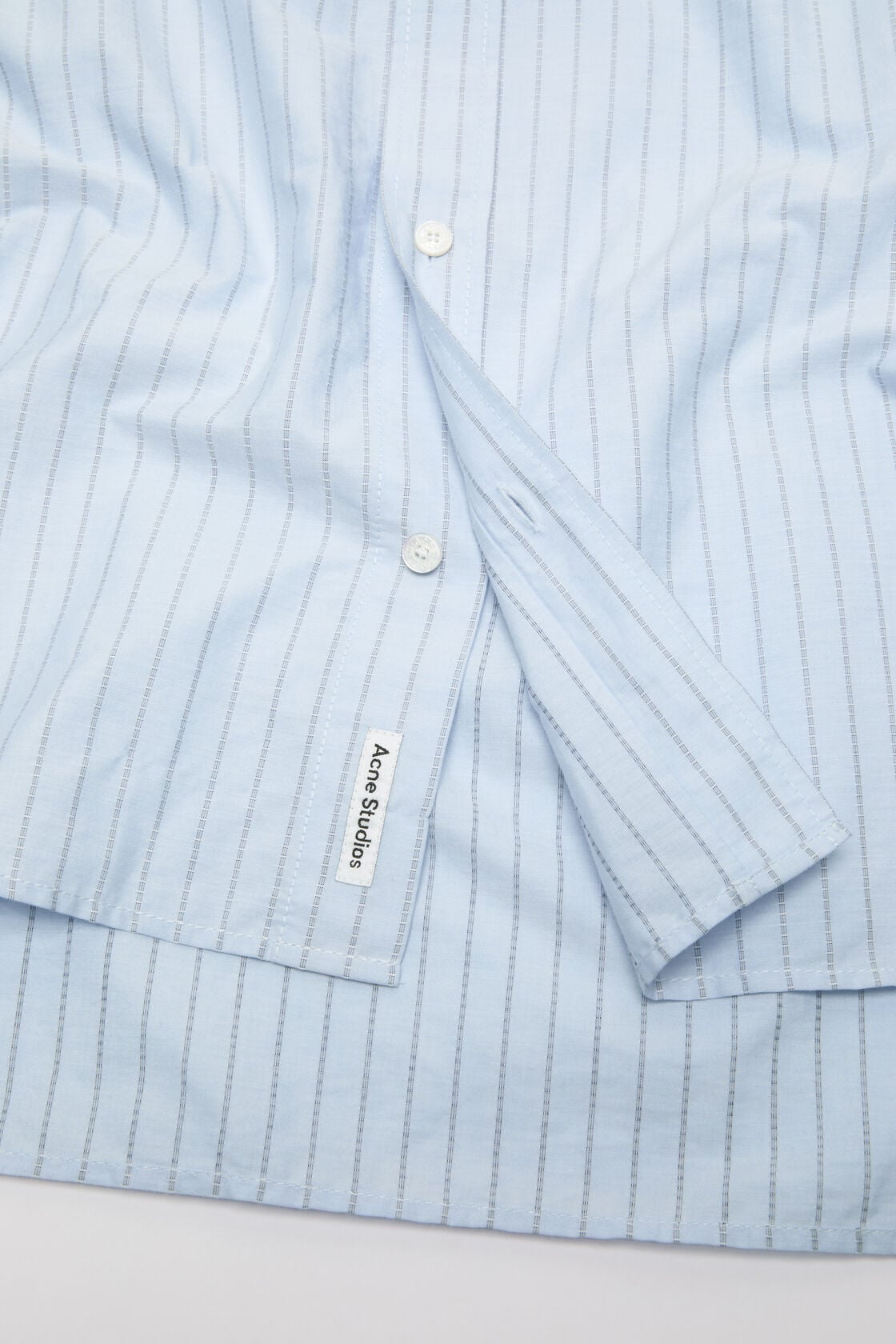 Acne Studios Striped poplin shirt - Baby blue