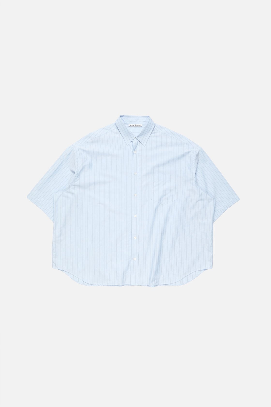 Acne Studios Striped poplin shirt - Baby blue