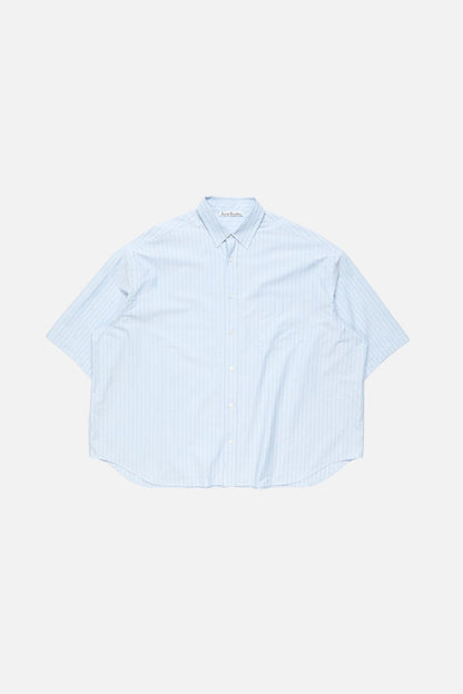Acne Studios Striped poplin shirt - Baby blue