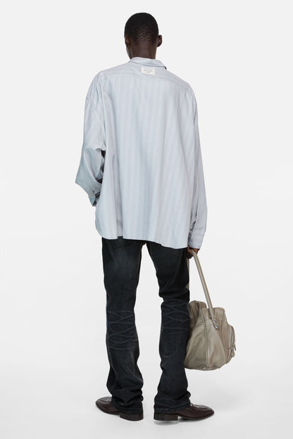 Acne Studios Striped button-up shirt - Grey/multi