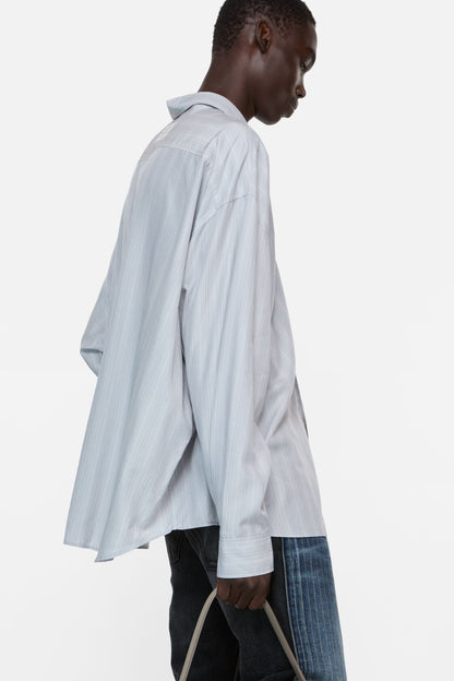 Acne Studios Striped button-up shirt - Grey/multi