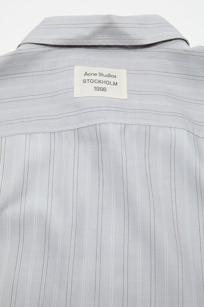 Acne Studios Striped button-up shirt - Grey/multi