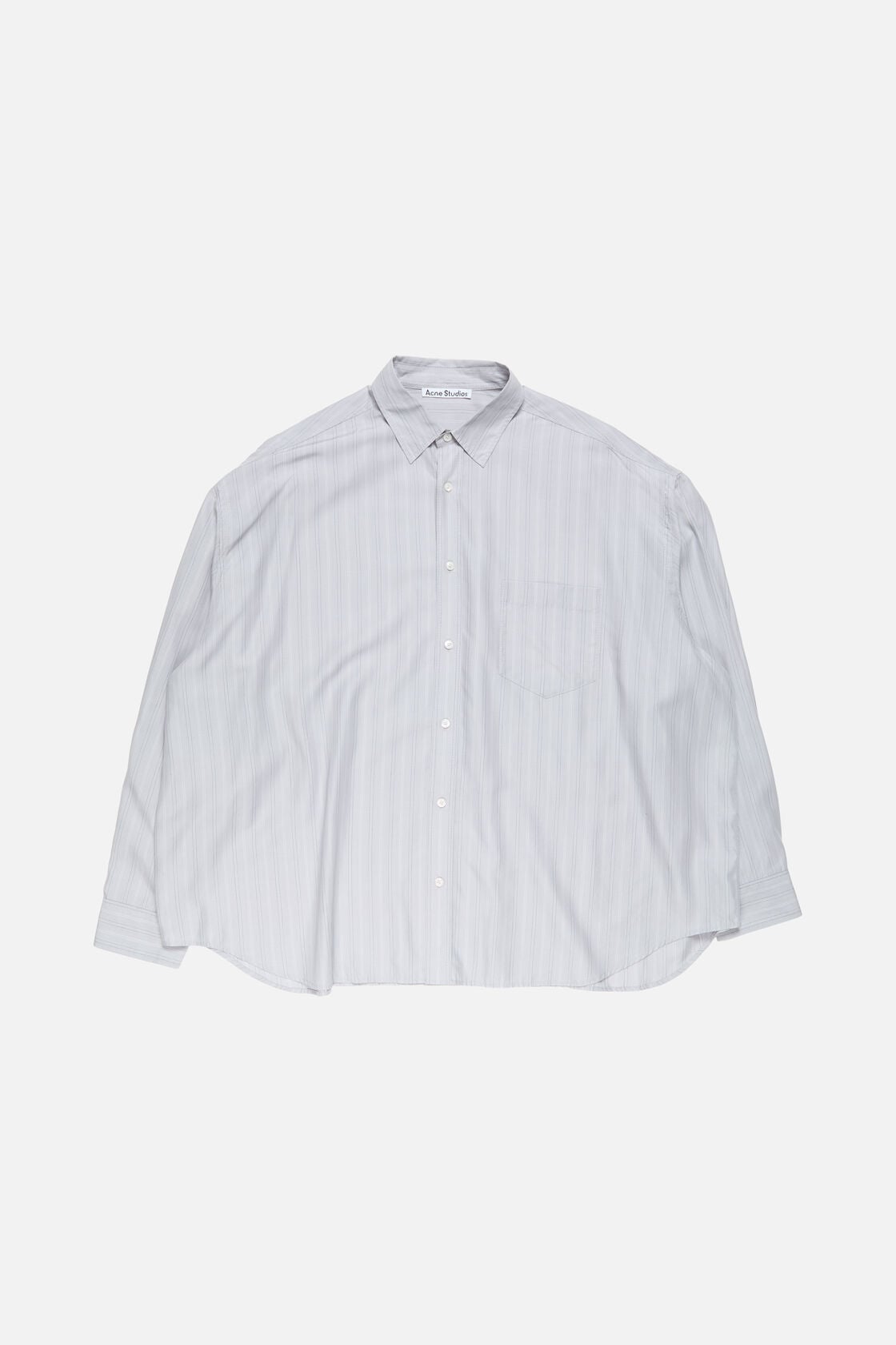 Acne Studios Striped button-up shirt - Grey/multi