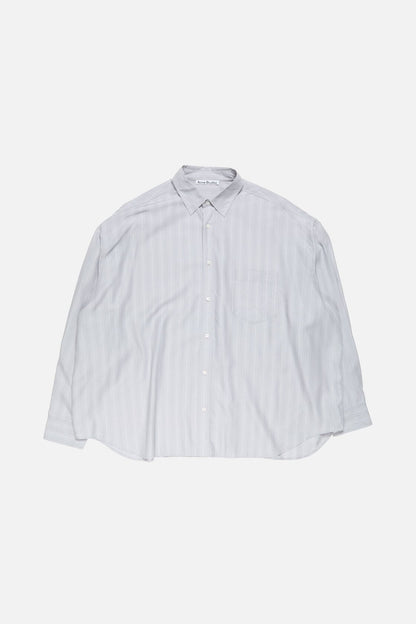 Acne Studios Striped button-up shirt - Grey/multi