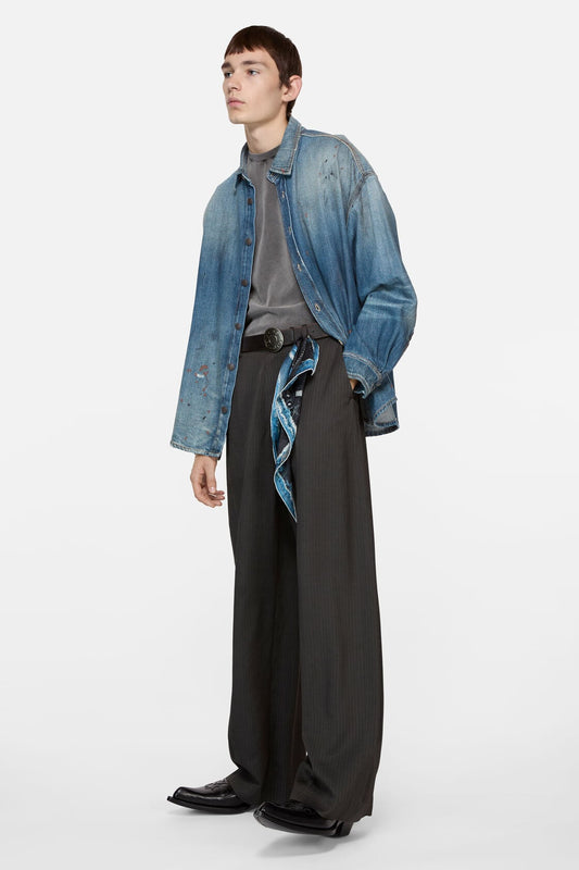Acne Studios Denim button-up shirt - Mid Blue