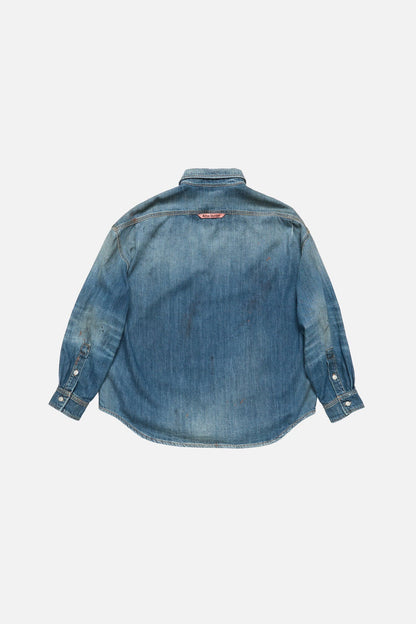Acne Studios Denim button-up shirt - Mid Blue