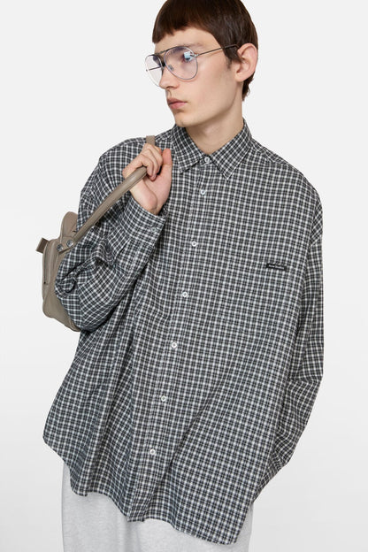 Acne Studios Flannel button-up shirt - Black/white