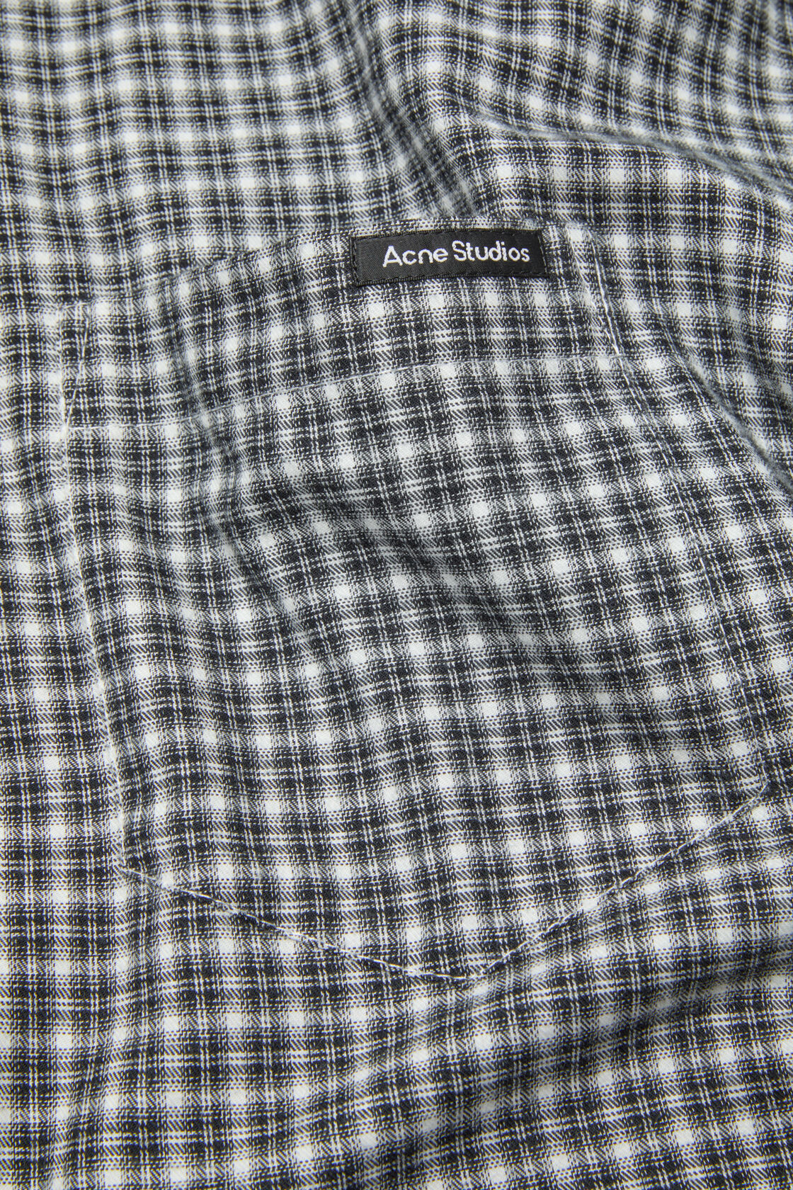 Acne Studios Flannel button-up shirt - Black/white