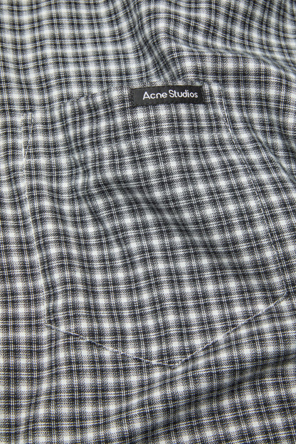 Acne Studios Flannel button-up shirt - Black/white