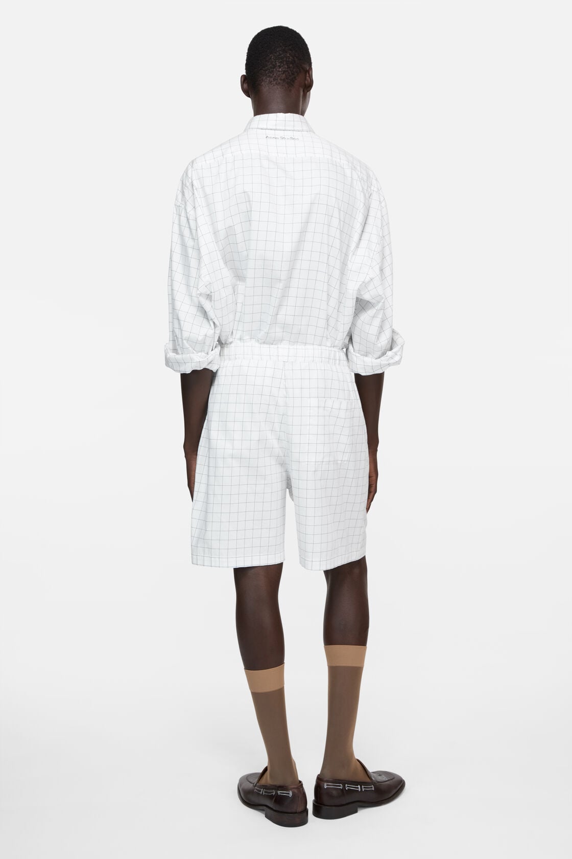 Acne Studios Check button-up shirt - White/black