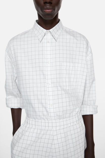 Acne Studios Check button-up shirt - White/black