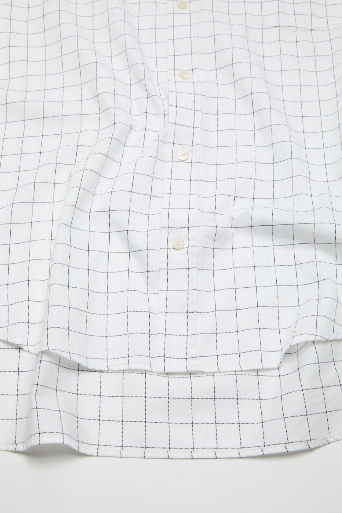 Acne Studios Check button-up shirt - White/black