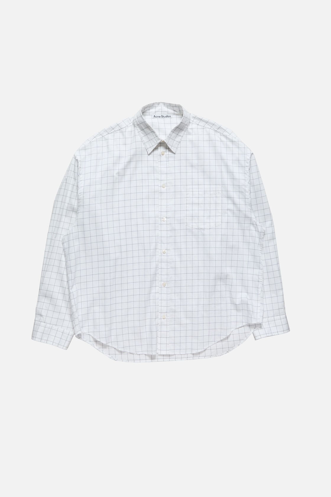 Acne Studios Check button-up shirt - White/black