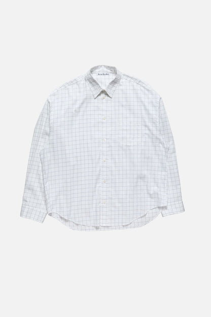 Acne Studios Check button-up shirt - White/black