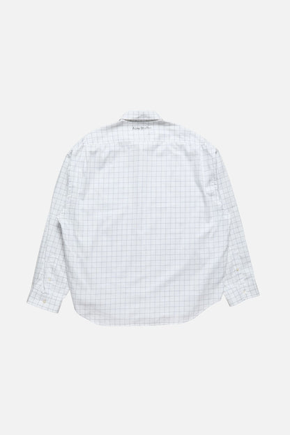 Acne Studios Check button-up shirt - White/black