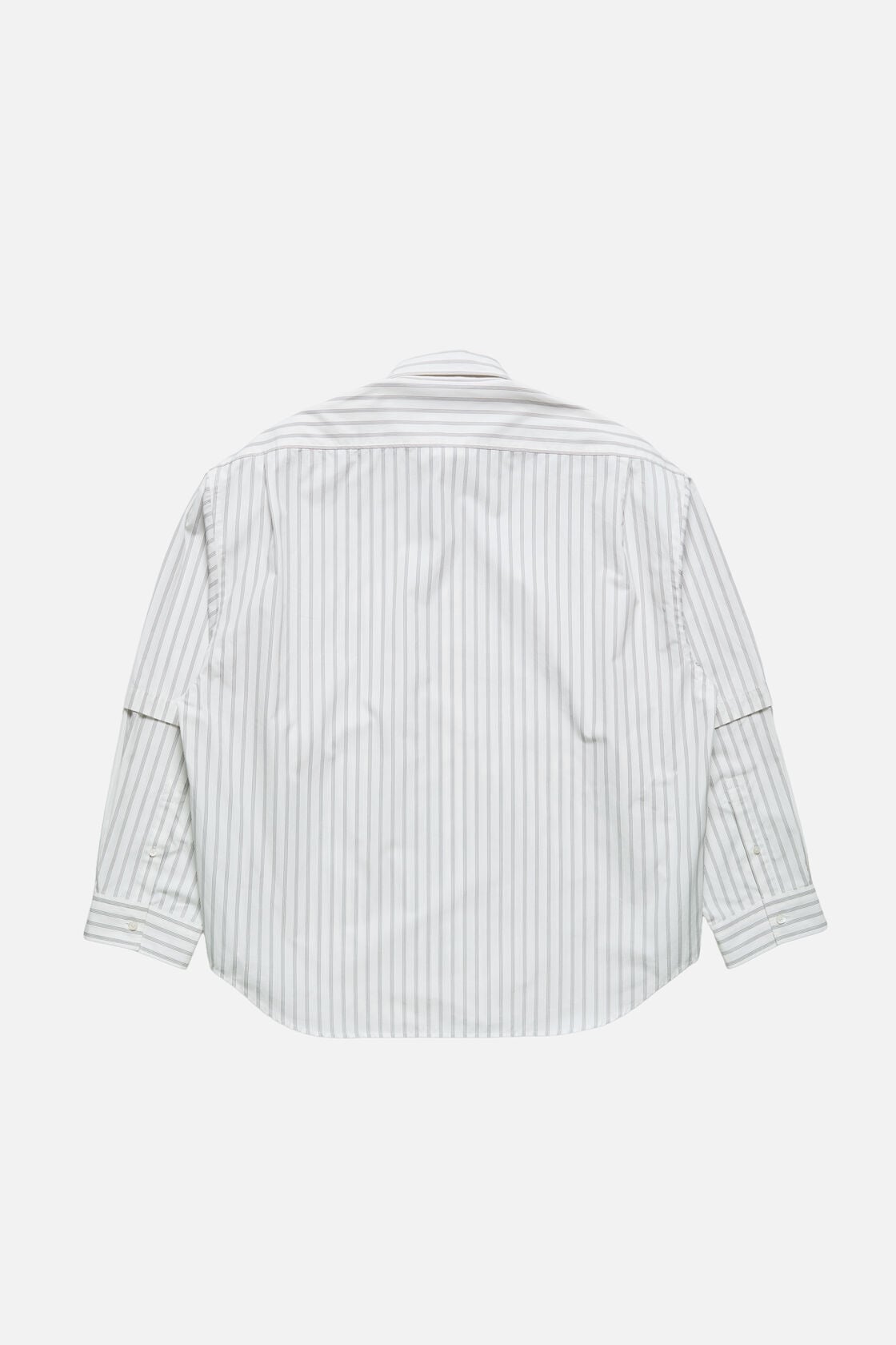 Acne Studios Double-sleeve striped shirt - Off white/grey
